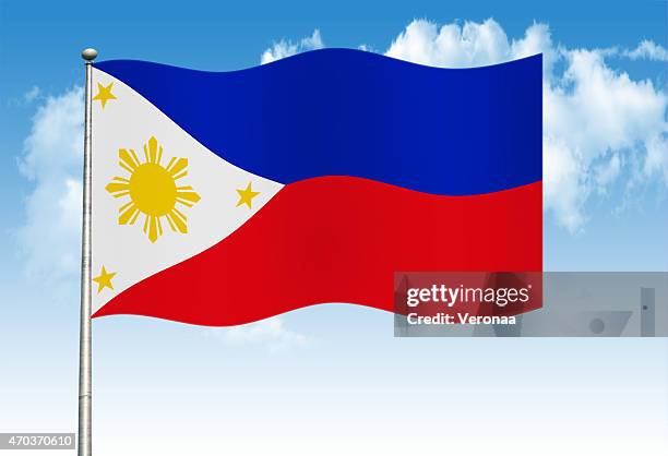 philippines flag - filipino flag stock illustrations