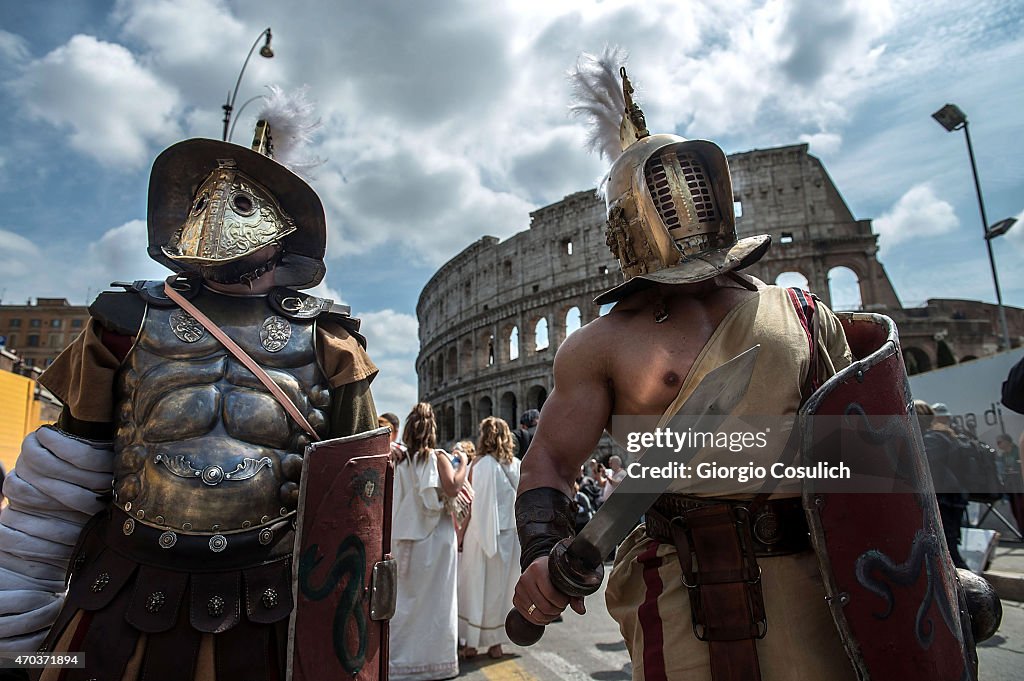 The People Of Rome Hold Their Annual Celebrations On The Anniversary Of Its Founding