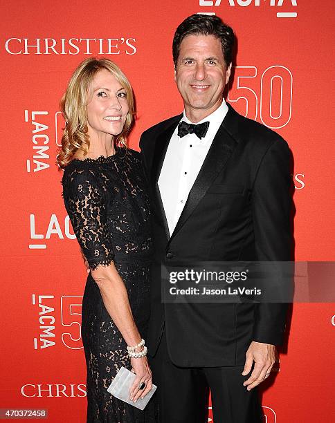 Producer Steven Levitan and wife Krista Levitan attend LACMA's 50th anniversary gala at LACMA on April 18, 2015 in Los Angeles, California.