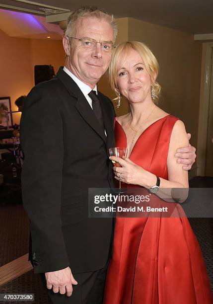 Stephen Daldry and Chief Executive of The Old Vic Sally Greene attend The Old Vic for A Gala Celebration in Honour of Kevin Spacey as the artistic...