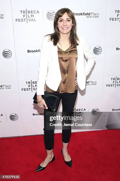 Producer Cynthia Wade attends the Shorts Program World Pemiere of "The Gnomist" during the 2015 Tribeca Film Festival at Regal Battery Park 11 on...