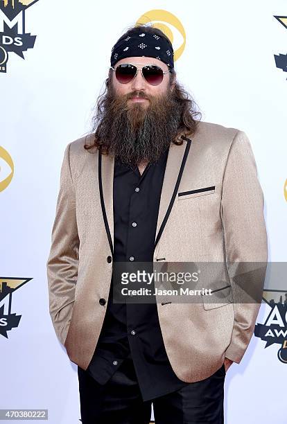 Personality Willie Robertson attends the 50th Academy of Country Music Awards at AT&T Stadium on April 19, 2015 in Arlington, Texas.