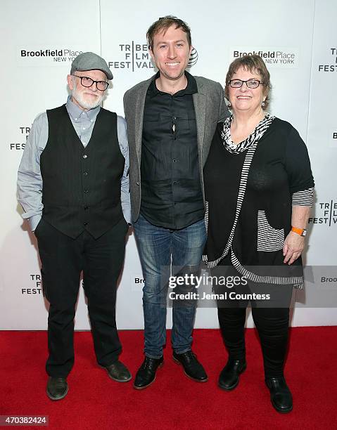 Tom Williams, director Nicholas Coles and Barbara Holmes attend the Shorts Program World Premiere of "The House of Innocent" during the 2015 Tribeca...