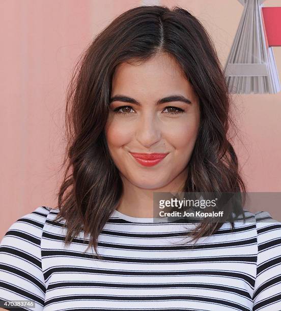 Actress Alanna Masterson arrives at the 2015 iHeartRadio Music Awards at The Shrine Auditorium on March 29, 2015 in Los Angeles, California.