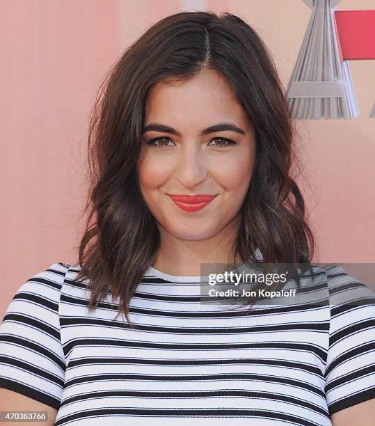 Actress Alanna Masterson arrives at the 2015 iHeartRadio Music Awards at The Shrine Auditorium on March 29, 2015 in Los Angeles, California.