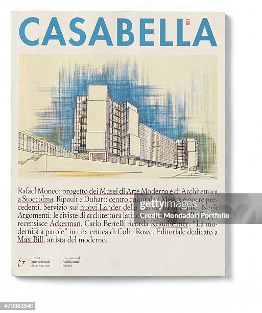 "Casabella, No. 621, March 1995, 20th Century, Arnoldo Mondadori Editore, Editoriale Domus, Milan, 28 x 31 cm. Whole artwork view. Project of a...