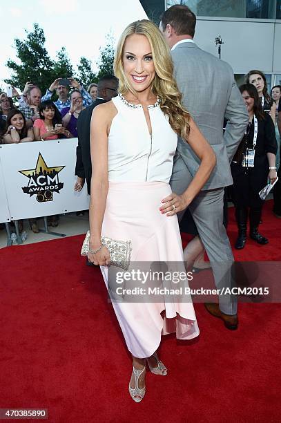 Michelle Witten attends the 50th Academy of Country Music Awards at AT&T Stadium on April 19, 2015 in Arlington, Texas.