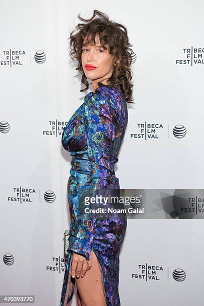 Actress Paz de la Huerta attends the 'Bare' premiere during the 2015 Tribeca Film Festival at SVA Theatre 2 on April 19, 2015 in New York City.
