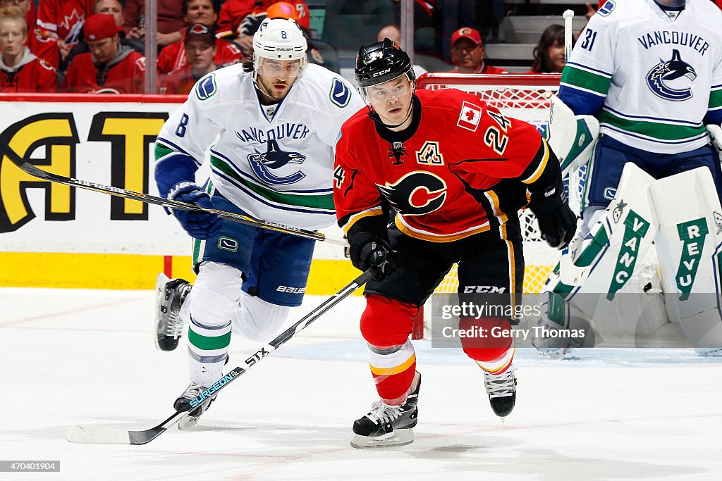 Vancouver Canucks v Calgary Flames - Game Three