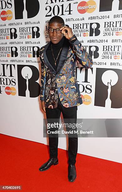 Labrinth attends The BRIT Awards 2014 at the 02 Arena on February 19, 2014 in London, England.