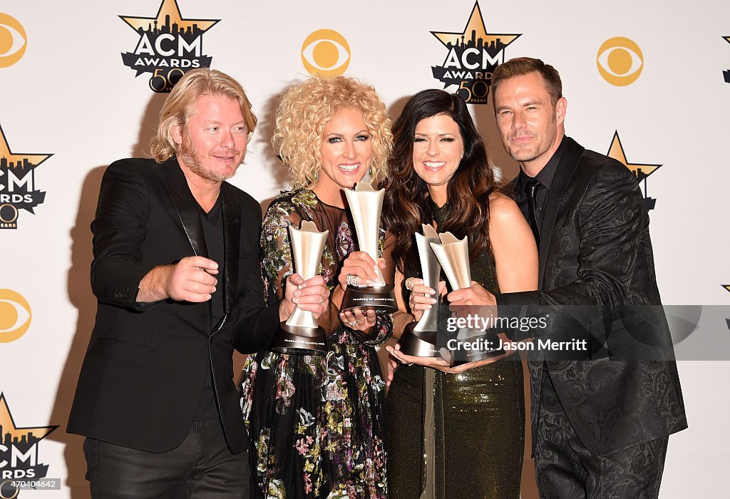 50th Academy Of Country Music Awards - Press Room