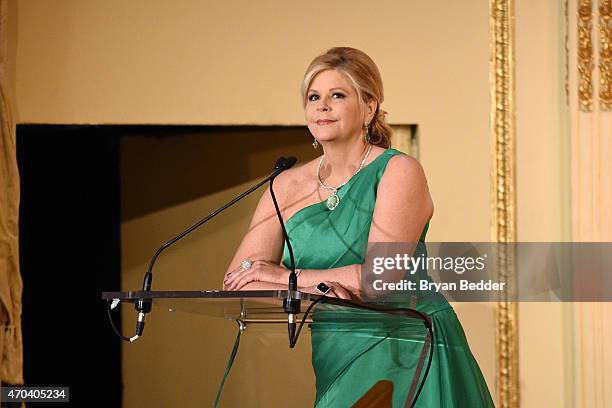 Opera singer Susan Graham speaks ontage at the 10th Annual Opera News Awards at The Plaza Hotel on April 19, 2015 in New York City.