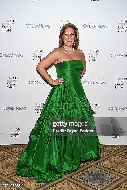 Opera singer Sondra Radvanovsky attends 10th Annual Opera News Awards at The Plaza Hotel on April 19, 2015 in New York City.