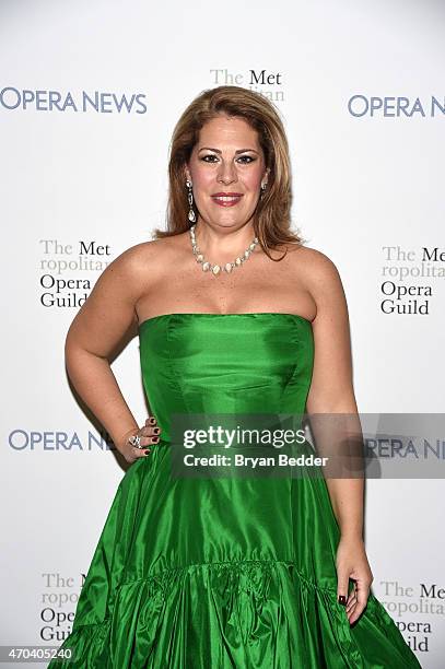 Opera singer Sondra Radvanovsky attends 10th Annual Opera News Awards at The Plaza Hotel on April 19, 2015 in New York City.