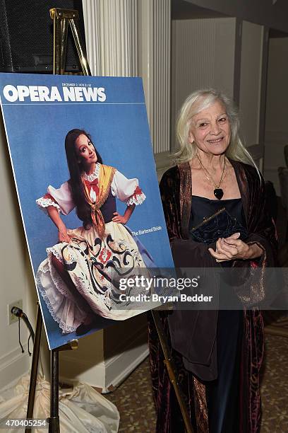 Opera Singer Teresa Stratas attends 10th Annual Opera News Awards at The Plaza Hotel on April 19, 2015 in New York City.