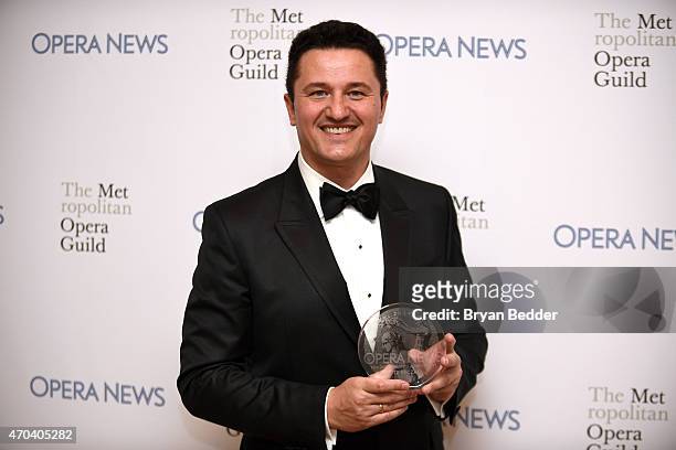 Opera Singer Piotr Beczala attends the 10th Annual Opera News Awards at The Plaza Hotel on April 19, 2015 in New York City.