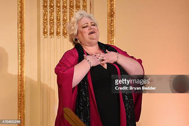 Opera singer Stephanie Blythe performs onstage at the 10th Annual Opera News Awards at The Plaza Hotel on April 19, 2015 in New York City.