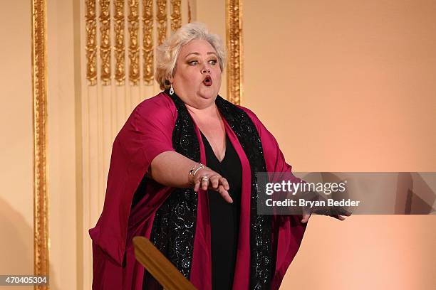 Opera singer Stephanie Blythe performs onstage at the 10th Annual Opera News Awards at The Plaza Hotel on April 19, 2015 in New York City.