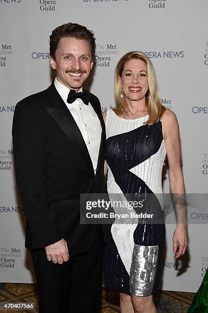Actors Jason Danieley and Marin Mazzie attend 10th Annual Opera News Awards at The Plaza Hotel on April 19, 2015 in New York City.