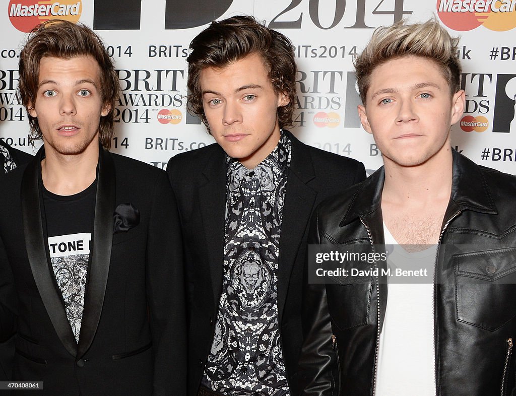 The BRIT Awards 2014 - Inside Arrivals