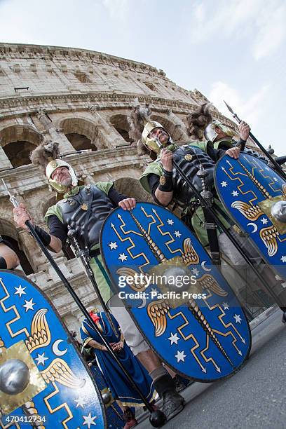 The parade, with groups of historical re-enactment from Italy and Europe, leaving from the Circus Maximus to Via dei Fori Imperiali.