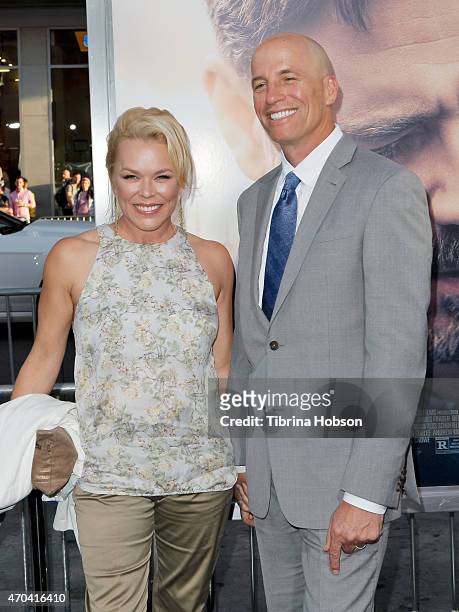Kym Wilson and Sean O'Byrne attend the premiere of 'The Water Diviner' at TCL Chinese Theatre on April 16, 2015 in Hollywood, California.