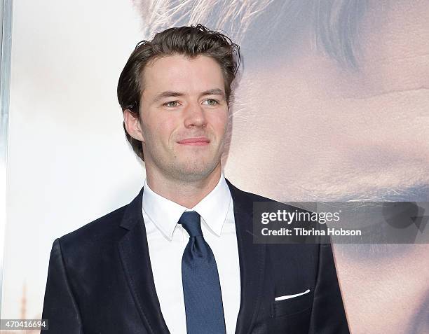 Thomas Cocquerel attends the premiere of 'The Water Diviner' at TCL Chinese Theatre on April 16, 2015 in Hollywood, California.