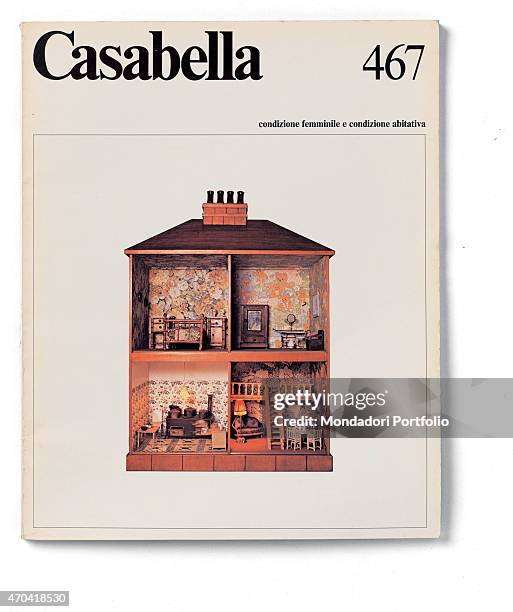 "Cover of Casabella, N. 467, March 1981, 20th Century, graphic, 31 x 24,5 cm Italy, Lombardy, Milan, Arnoldo Mondadori Editore. Whole artwork view....