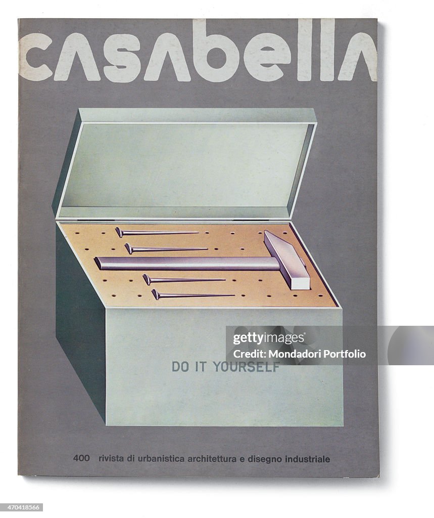 "Cover of Casabella, N. 400, April 1975, 20th Century, graphic, 31 x 24,5 cm"
