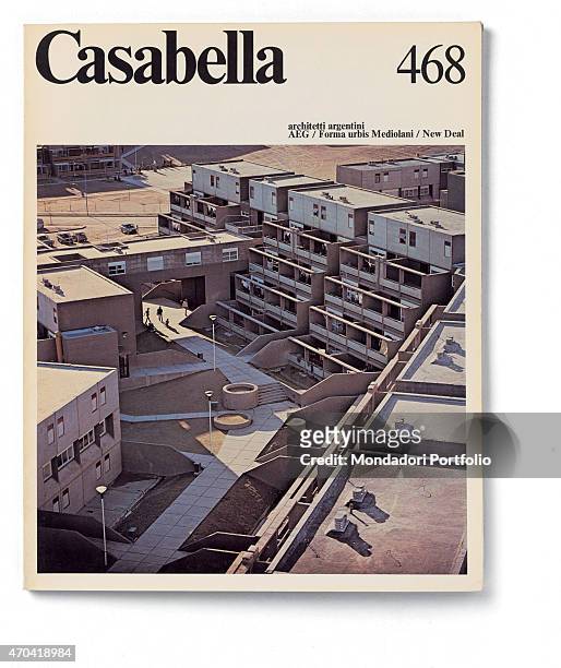 "Cover of Casabella, N. 468, March 1981, 20th Century, graphic, 31 x 24,5 cm Italy, Lombardy, Milan, Arnoldo Mondadori Editore. Whole artwork view....