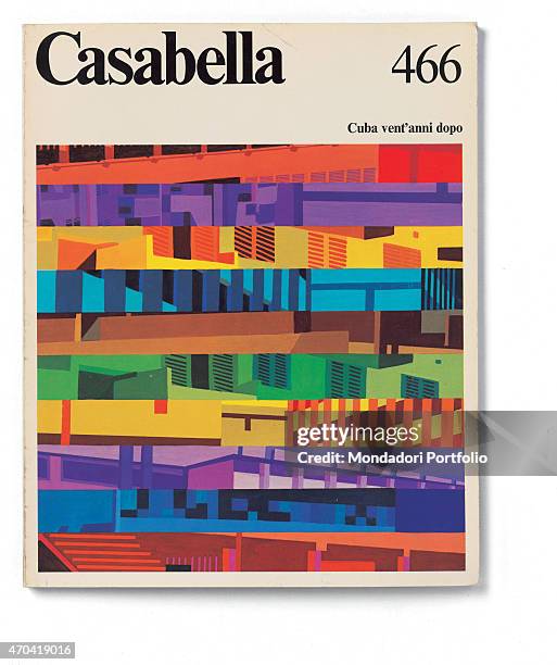 "Cover of Casabella, N. 466, February 1981, 20th Century, graphic, 31 x 24,5 cm Italy, Lombardy, Milan, Arnoldo Mondadori Editore. Whole artwork...