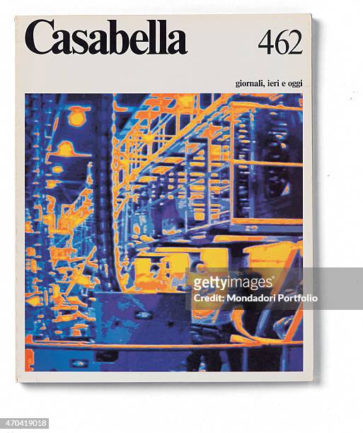 "Cover of Casabella, N. 462, October 1980, 20th Century, graphic, 31 x 24,5 cm Italy, Lombardy, Milan, Arnoldo Mondadori Editore. Whole artwork view....