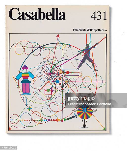 "Cover of Casabella, N. 431, December 1977, 20th Century, graphic, 31 x 24,5 cm Italy, Lombardy, Milan, Arnoldo Mondadori Editore. Whole artwork...