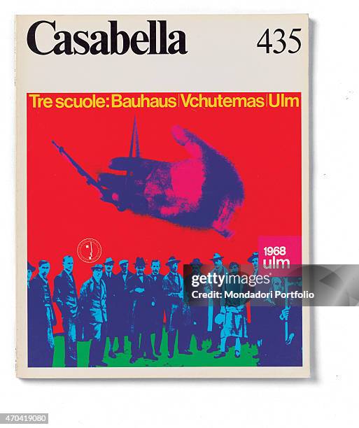 "Cover of Casabella, N. 435, April 1978, 20th Century, graphic, 31 x 24,5 cm Italy, Lombardy, Milan, Arnoldo Mondadori Editore. Whole artwork view....