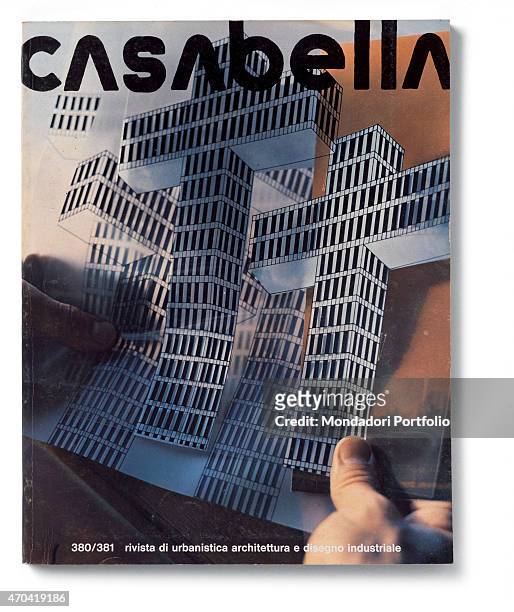 "Cover of Casabella, N. 380-381, August-September 1973, 20th Century, graphic, 31 x 24,5 cm Italy, Lombardy, Milan, Arnoldo Mondadori Editore. Whole...