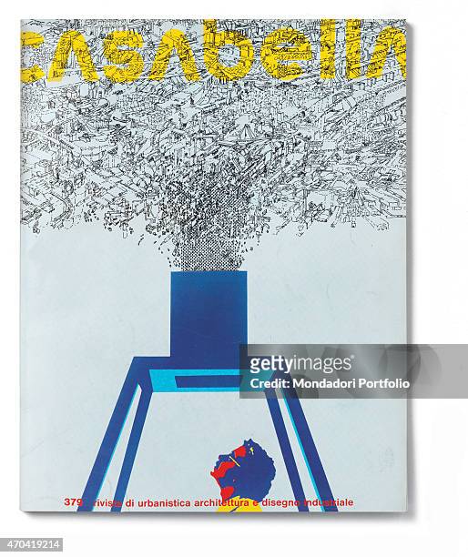 "Cover of Casabella, N. 379, July 1973, 20th Century, graphic, 31 x 24,5 cm Italy, Lombardy, Milan, Arnoldo Mondadori Editore. Whole artwork view....