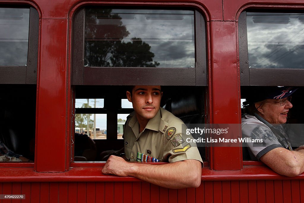 Anzac Troop Train Re-enacts Historic Journey Through Queensland To Mark Gallipoli Centenary