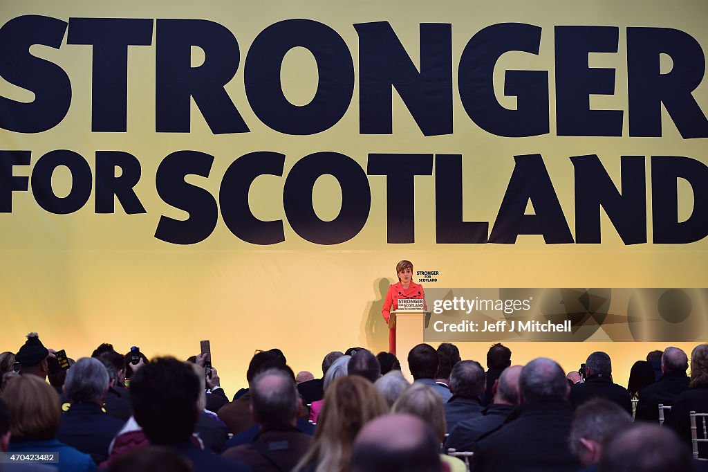 SNP Launch Their Manifesto In Edinburgh