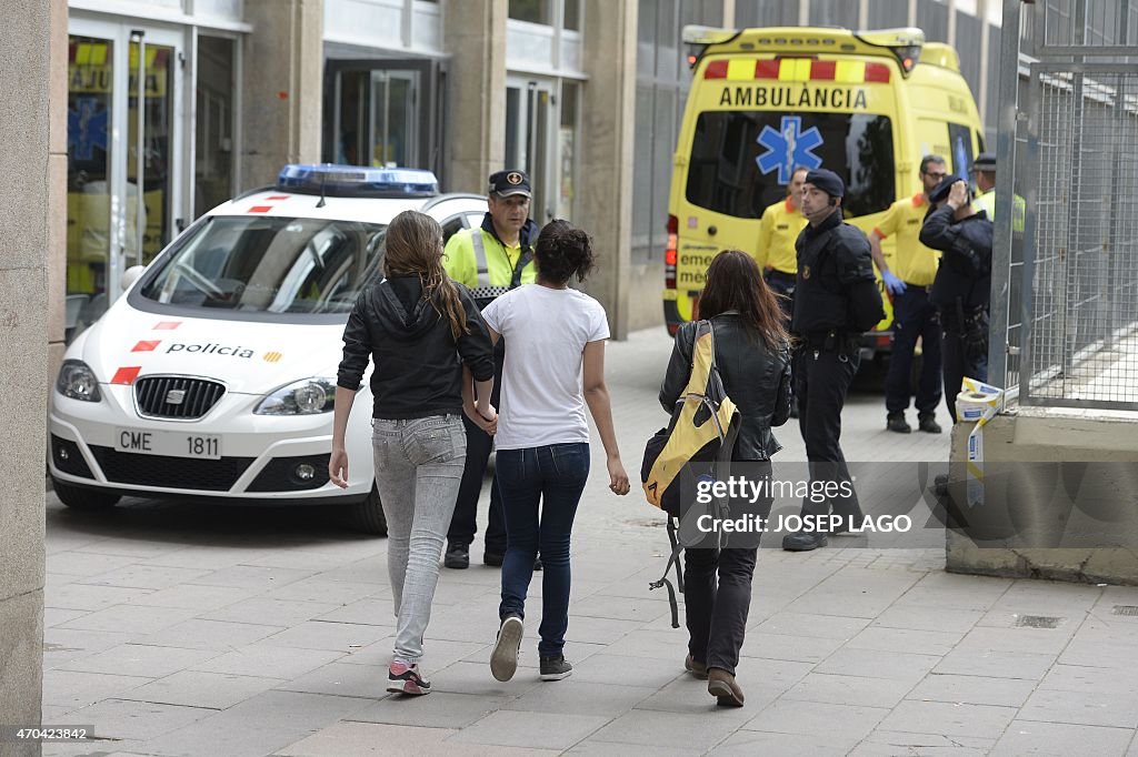 SPAIN-SCHOOL-CRIME-ARREST