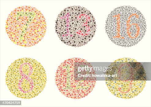 Color Letters Test Color Blind Test Test High-Res Vector Graphic - Getty Images