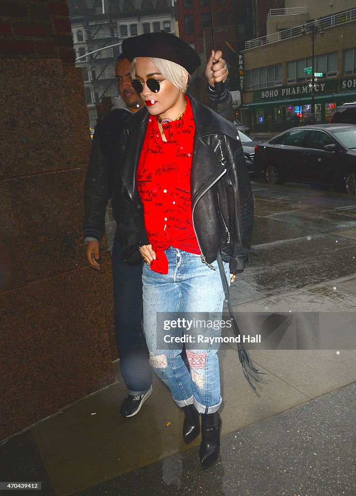 Celebrity Sightings In New York City - April 20, 2015