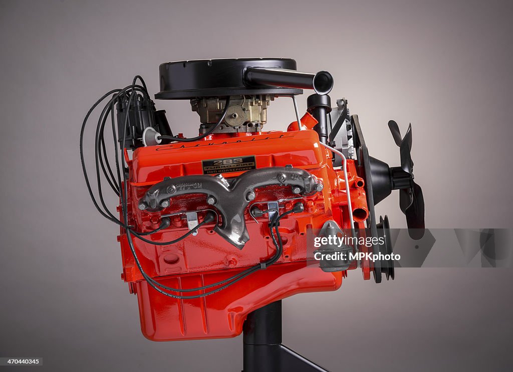 Chevrolet 283 V-8 engine passenger side profile