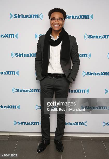 Julian Walker visits at SiriusXM Studios on April 20, 2015 in New York City.