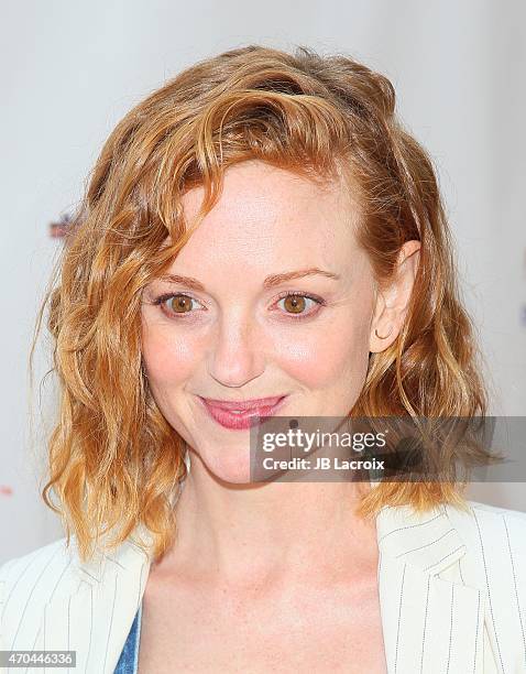 Jayma Mays attends the Milk + Bookies 6th Annual Story Time Celebration on April 19, 2015 in Los Angeles, California.