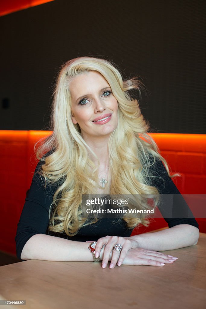 Mirja Raja Mirja du Mont poses during the 'Verbotene Liebe' Portrait Session on ...