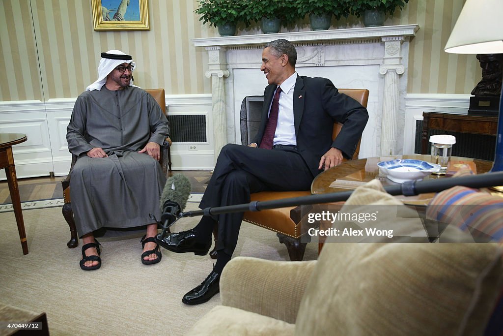 Obama Meets With Deputy Supreme Commander Of UAE Armed Forces