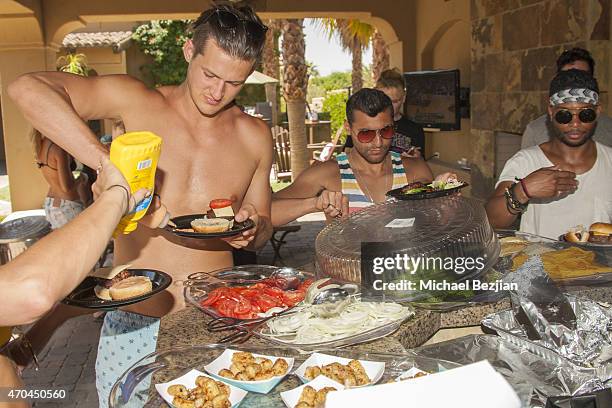 General view as seen at Pool Party at The Desert Compound Presented by Bullett on April 19, 2015 in Bermuda Dunes, California.