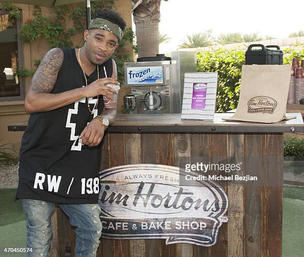 Recording Artist Elijah Blake attends Pool Party at The Desert Compound Presented by Bullett on April 19, 2015 in Bermuda Dunes, California.