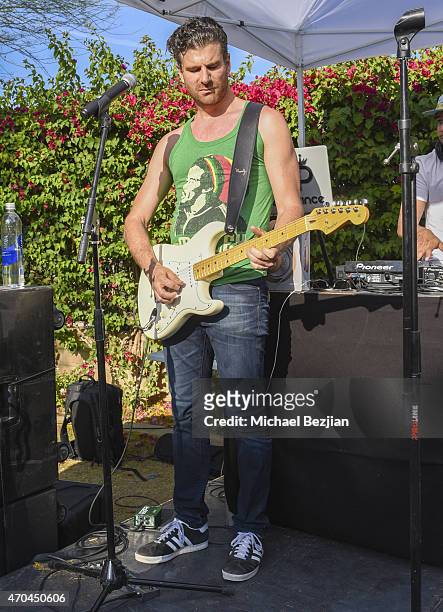 Recording Artist Mark Pelli performs Pool Party at The Desert Compound Presented by Bullett on April 19, 2015 in Bermuda Dunes, California.
