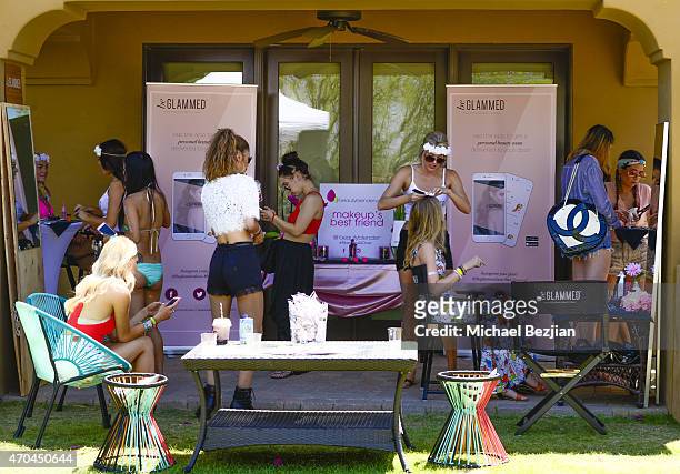 General view as seen at Pool Party at The Desert Compound Presented by Bullett on April 19, 2015 in Bermuda Dunes, California.